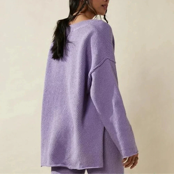 New Free People Hailee Sweater Set in Lavender Purple Size Small - Picture 16 of 16